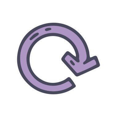 Okun renk vektörünü tazele basit simge karala