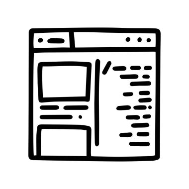 satır vektörü karalama basit simge site kodu