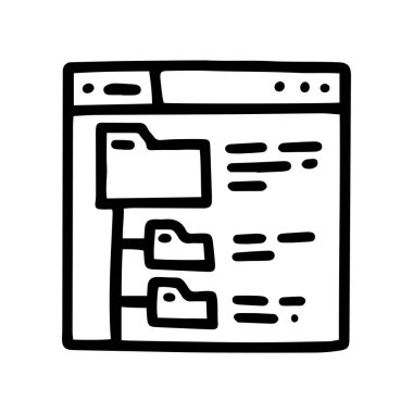 site haritası vektör karalama basit simge