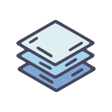 katmanlar renk vektörü karalama basit simge tasarımı