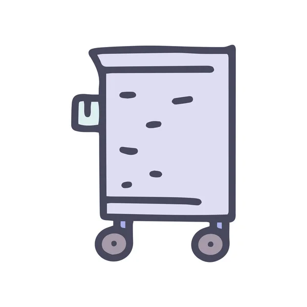 Jednoduchá ikona barevného vektoru prádelního košíku — Stockový vektor