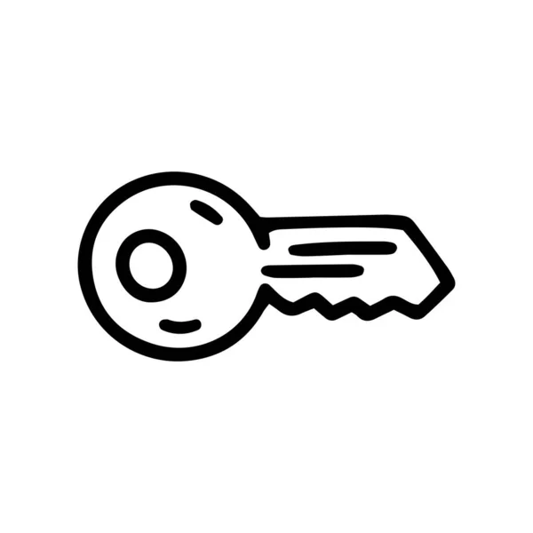 Key line vector doodle simple icon design — Stock Vector