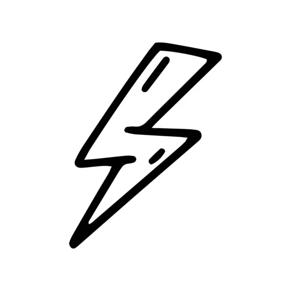 Parafulmine vettore doodle semplice icona di design — Vettoriale Stock