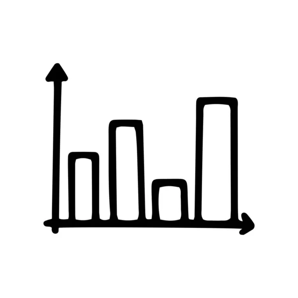 Chart line vektor firka egyszerű ikon design — Stock Vector