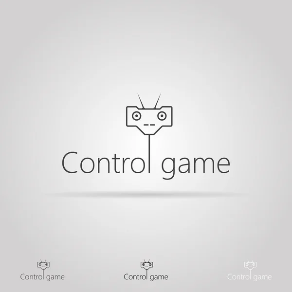 Ilustración vectorial con icono para el control del juego — Vector de stock