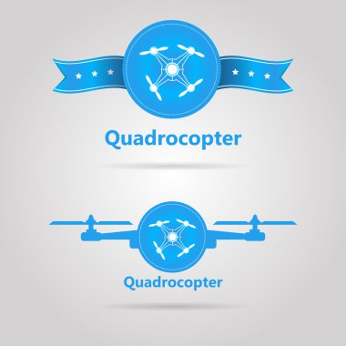 quadrocopter iki mavi vektör izi görüntüle top