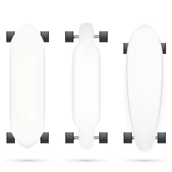 Vektorové mock-up pro longboards — Stockový vektor