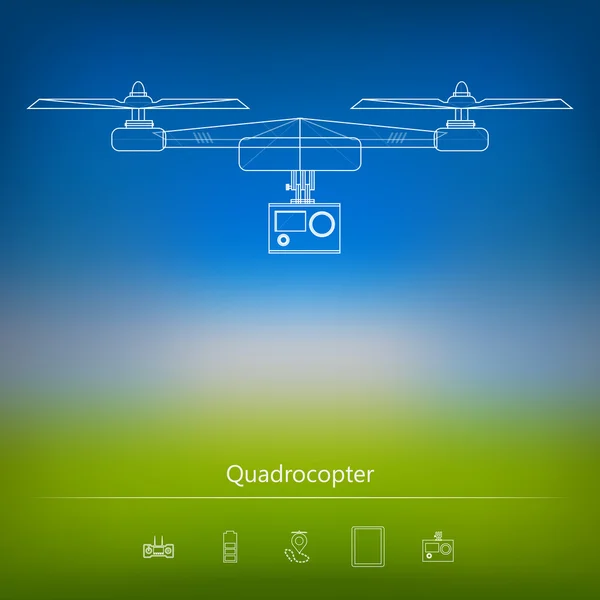 quadrocopter kontur reklam yerleşimi