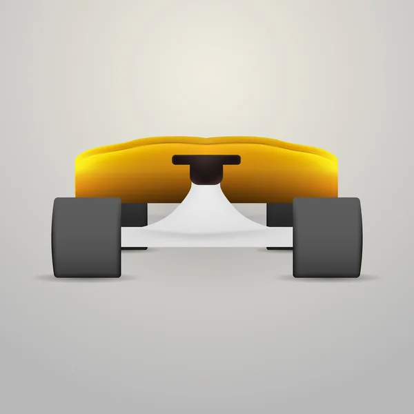Illustration vectorielle du longboard jaune — Image vectorielle