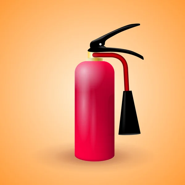 Vector illustration of red fire extinguisher — Stock Vector