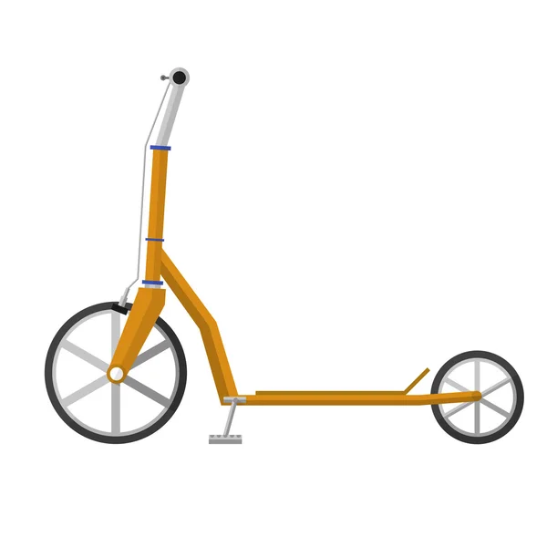 Platte vectorillustratie van elektrische scooter — Stockvector