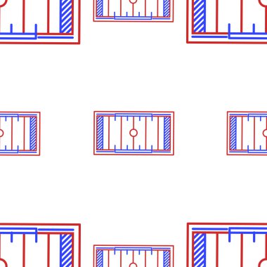 Amerikan futbolu için vektör arka plan. Yarda olarak uzunluk alanı