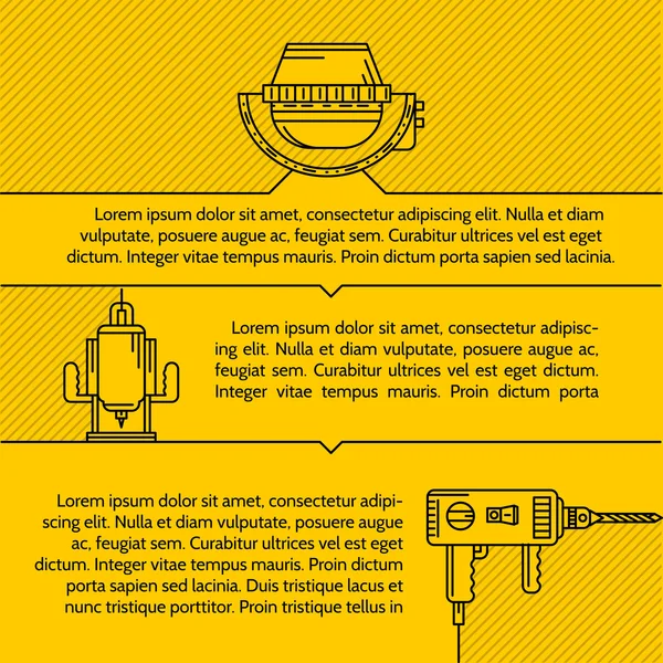 Ilustração vetorial para o serviço de construção —  Vetores de Stock