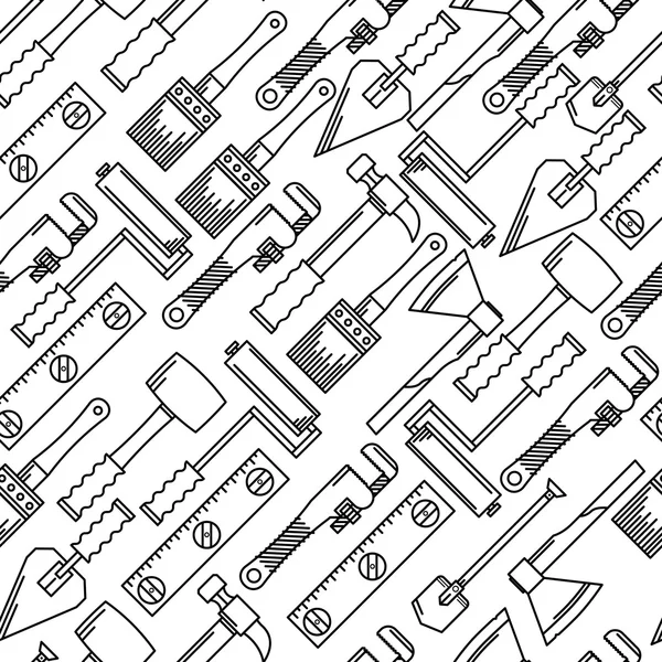 Fond vectoriel monochrome pour outils à main — Image vectorielle