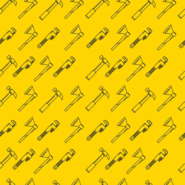 手用具のための黄色のベクトルの背景 — ストックベクタ