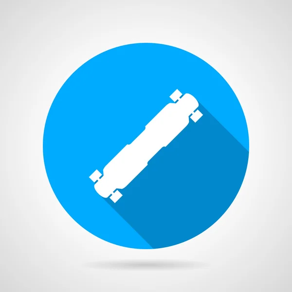 Flat vector icon for longboard — Stock Vector