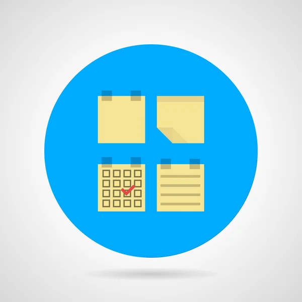 Flat vector icon for sticky note — Stock Vector