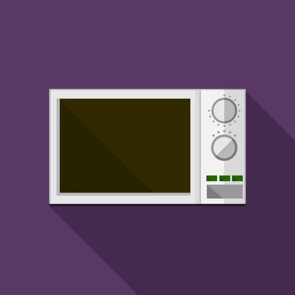 Flat vector icon for microwave — Stock Vector