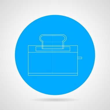 Ekmek kızartma makinesi için anahat vektör simgesi