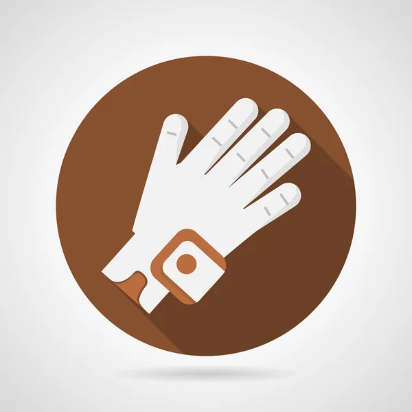 Sport glove flat vector icon — Stock Vector