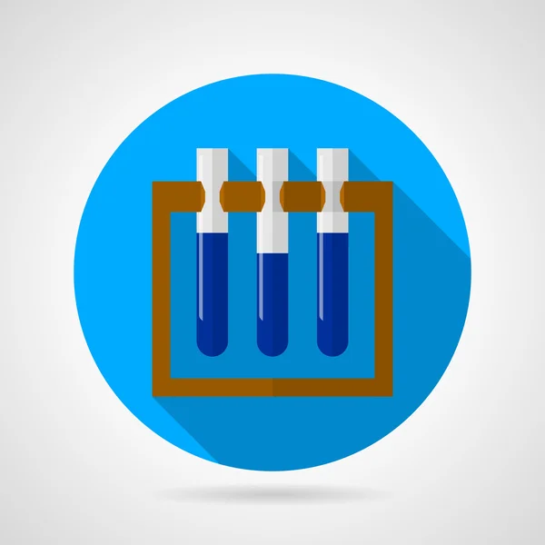 Test buizen op stand platte vector pictogram — Stockvector