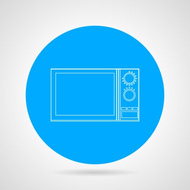 Mikrodalga düz çizgi vektör simgesi