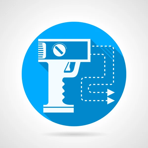 Stun gun platte vector pictogram — Stockvector