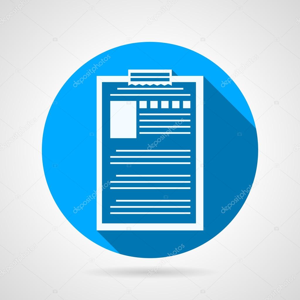 Clipboard with questionnaire vector icon
