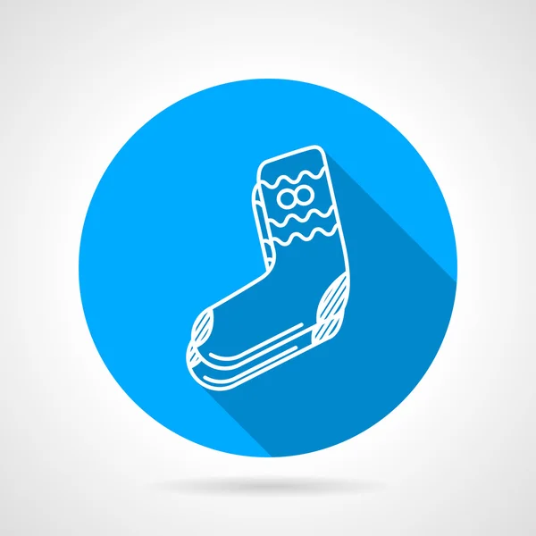 Calcetines de punto icono vector plano — Vector de stock