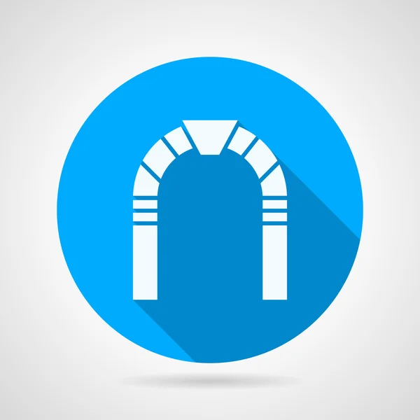 Stone arch platt vektor icon — Stock vektor