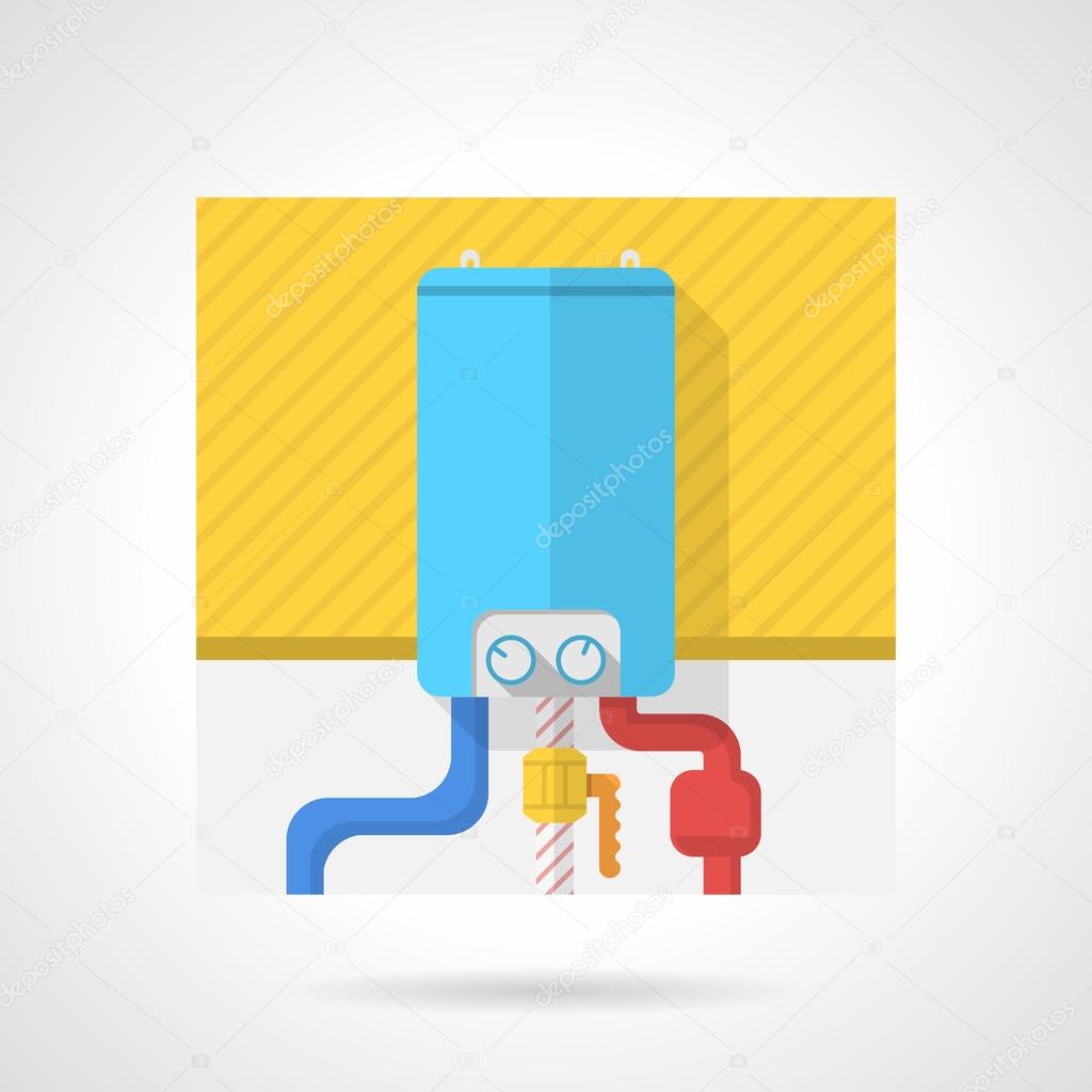 Colorful vector icon for water boiler