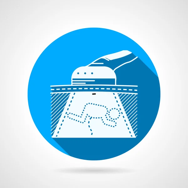 Ronde baby echografie vector pictogram — Stockvector