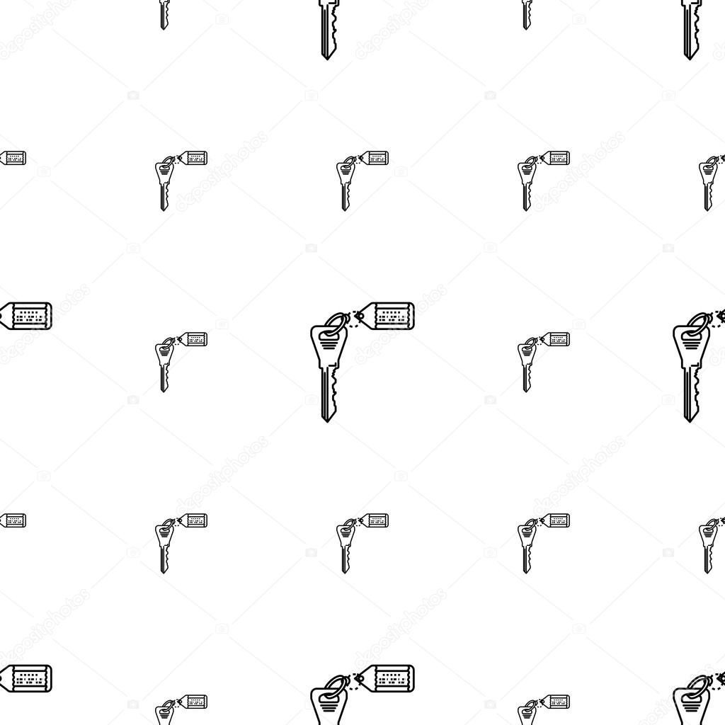 Key with label vector background