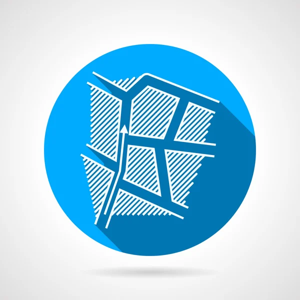 Paintball strategy round vector icon Royalty Free Stock Vectors