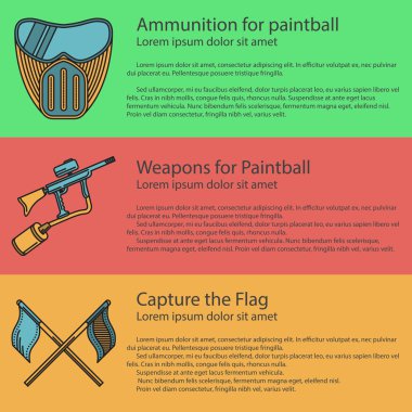 Vektör çizim renkli Paintball