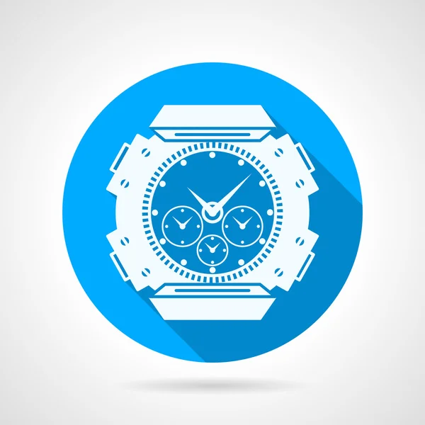 Divers watch round vector icon — Stock Vector