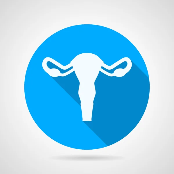 Gynecology round vector icon — Stock Vector