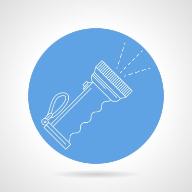 Dalgıç fener mavi vektör simgesi