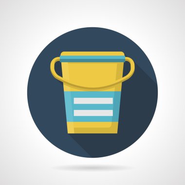 Yemek yerine düz renk vektör simgesi