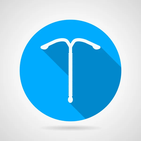 Doğum kontrolü düz yuvarlak vektör simgesi