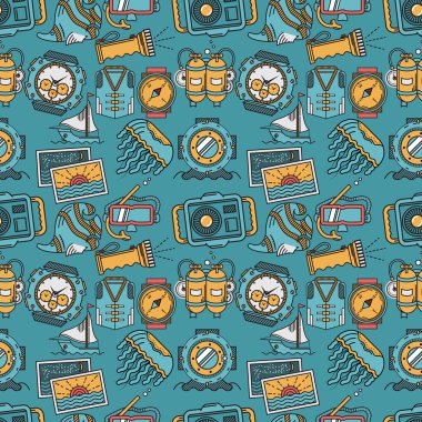 Renkli vektör arka plan deniz tatil için