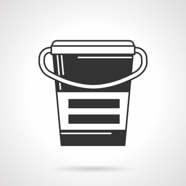 Siyah vektör simge takviyeleri kapsayıcı için