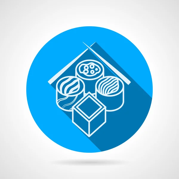 Sushi Black Round Vector Icon 图库矢量图像 C Yershovoleksandr1