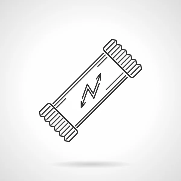 Energy bar black line vector icon — Stock Illustration Energy bar black line vector icon Stock Illustration