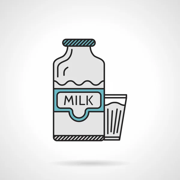 Icono de vector plano para leche — Archivo Imágenes Vectoriales