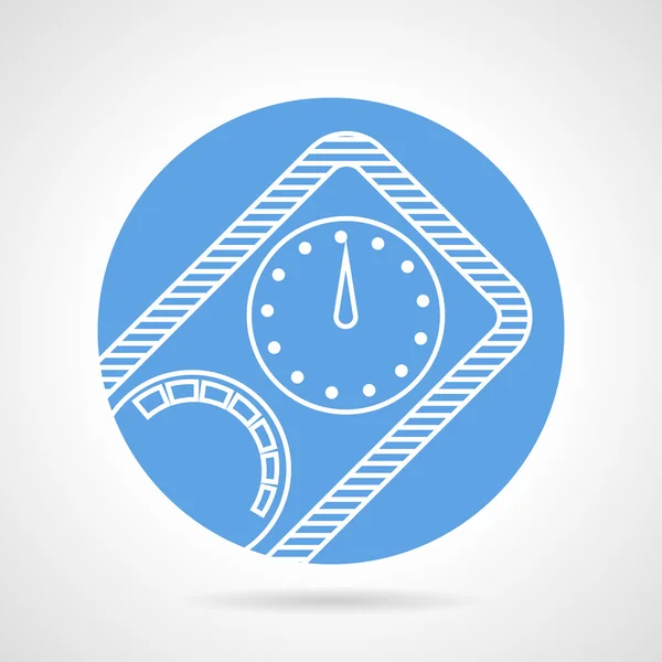 Diving manometer round vector icon — Stock Vector