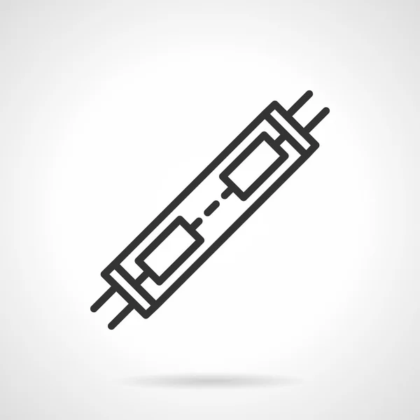 Diode module zwarte lijn vector icoon — Stockvector