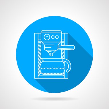 Satırı vektör simgesi kahve makinesi için