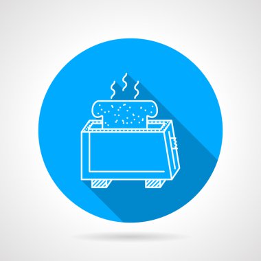 Satırı vektör simgesi için tost makinesi