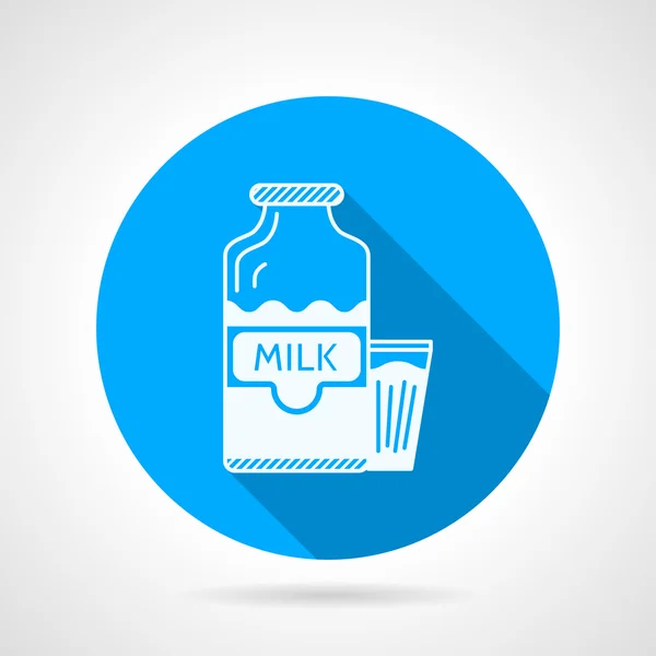 Contour vector pictogram voor melk — Stockvector